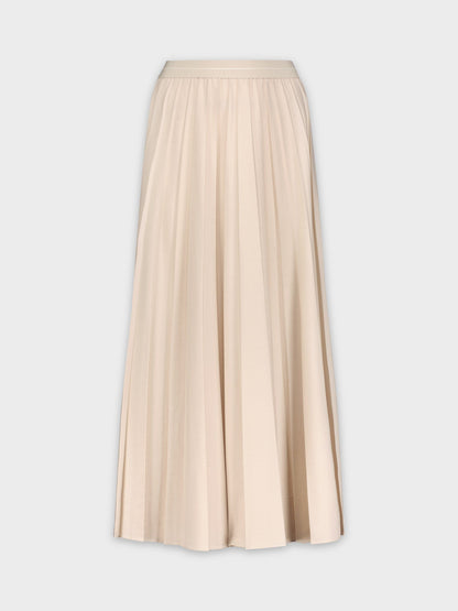 PLEATED SKIRT 37"-LIGHT TAN