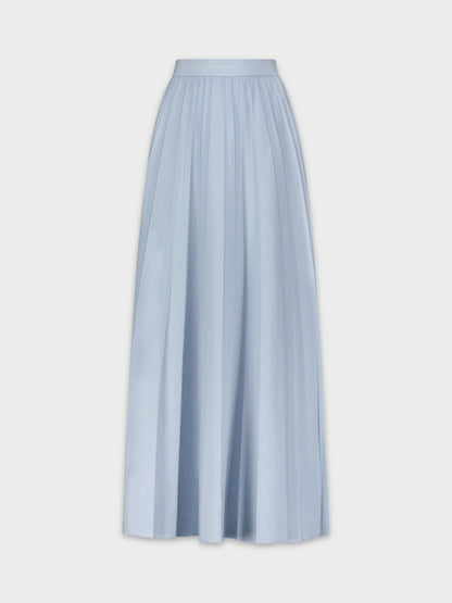 PLEATED SKIRT 37"-LIGHT BLUE
