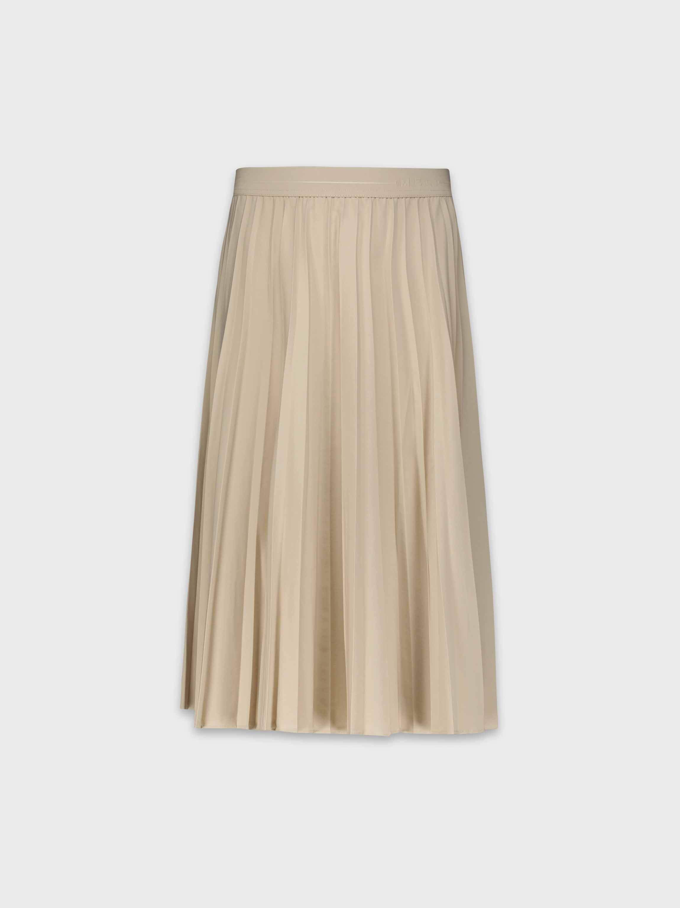 PLEATED SKIRT 27"- TAN