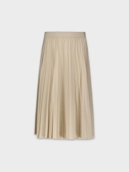 PLEATED SKIRT 27"- TAN
