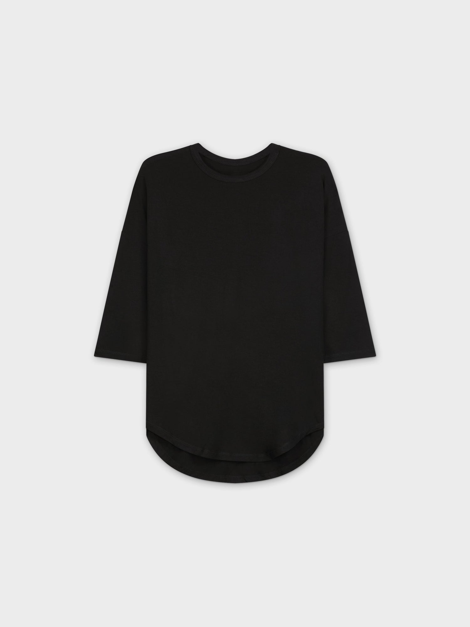 SWING TEE (3Q)-BLACK