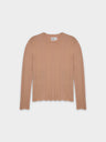 WIDE RIBBED SWEATER-PEACH