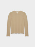WIDE RIBBED SWEATER-TAN