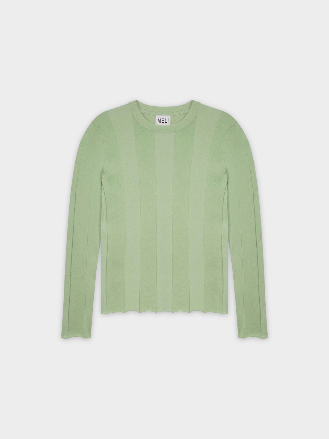 WIDE RIBBED SWEATER-SAGE GREEN