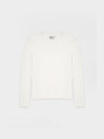 WIDE RIBBED SWEATER-WHITE