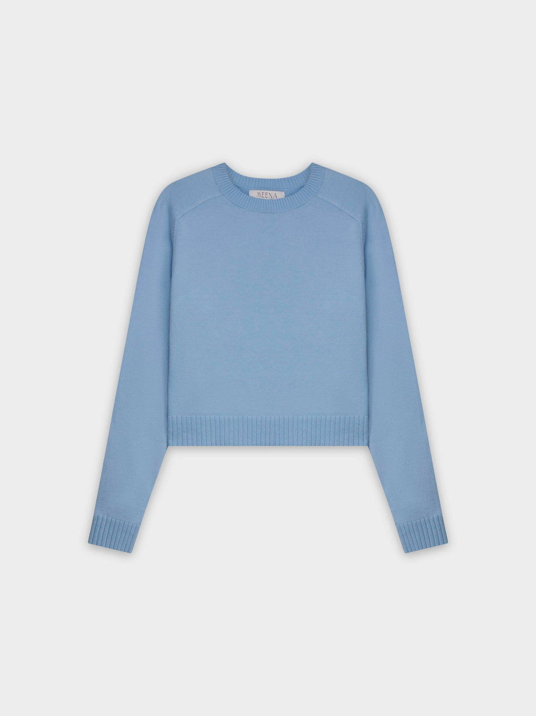 RIBBED BAND SWEATER-OCEAN BLUE