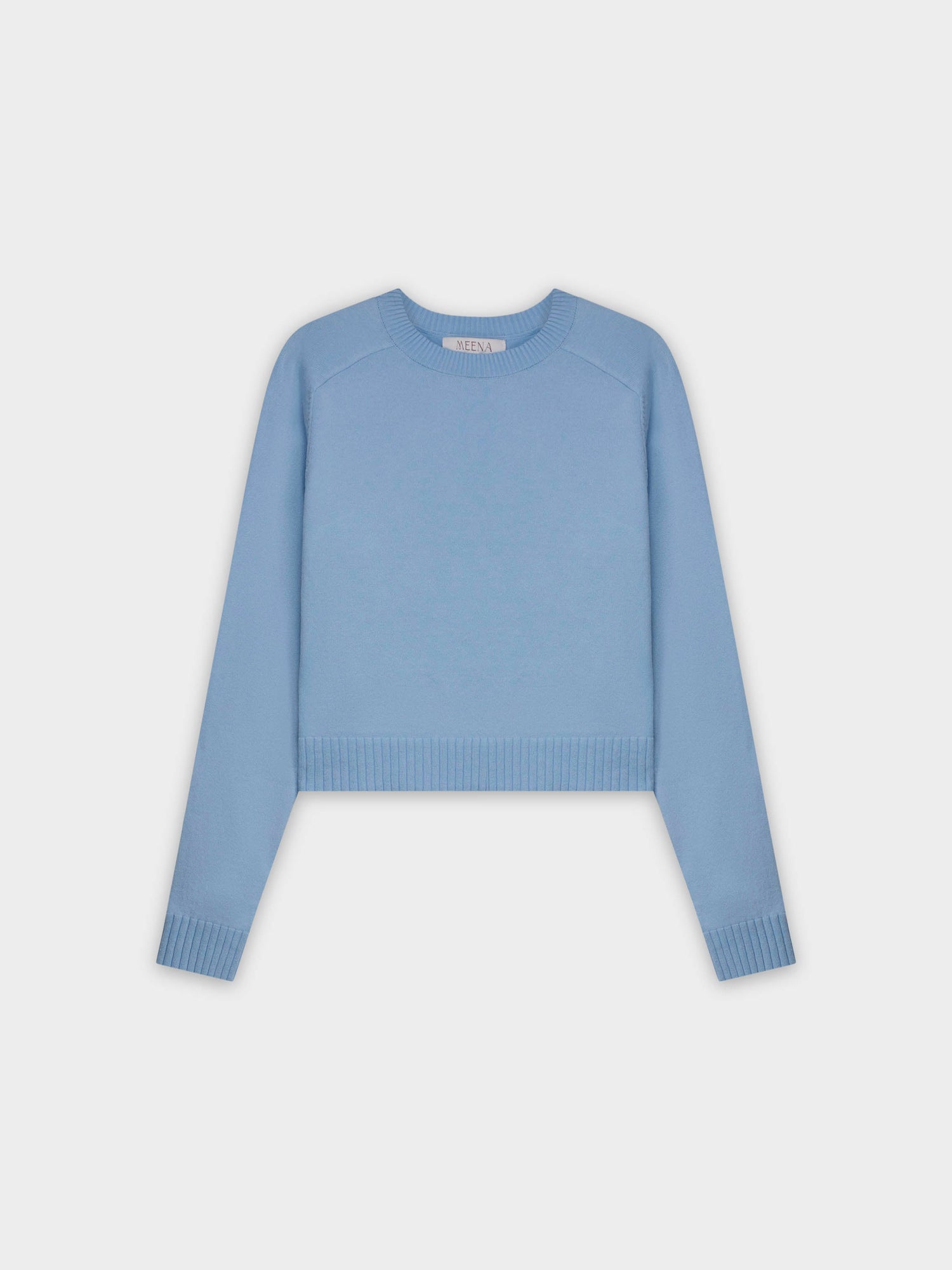 RIBBED BAND SWEATER-OCEAN BLUE