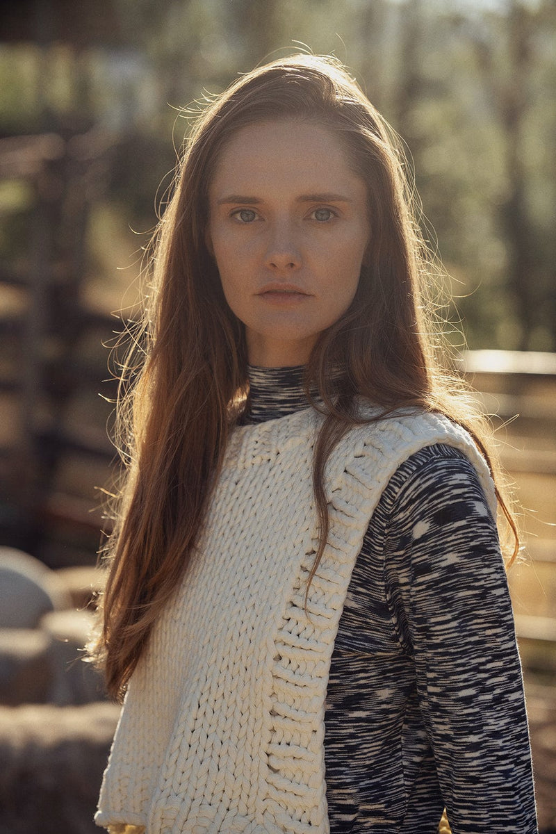 Chunky Chain Vest-Cream