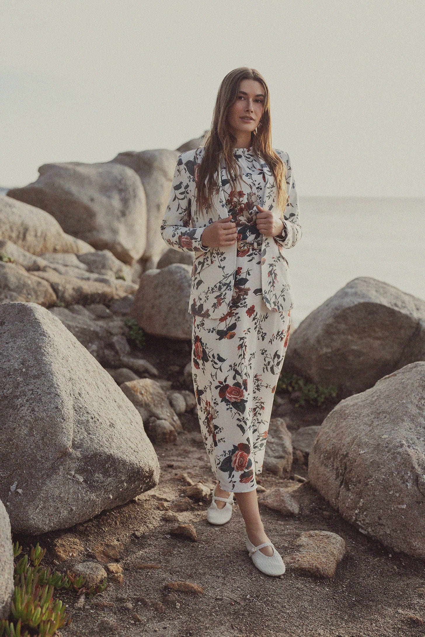 Tailored Blazer-Antique Floral