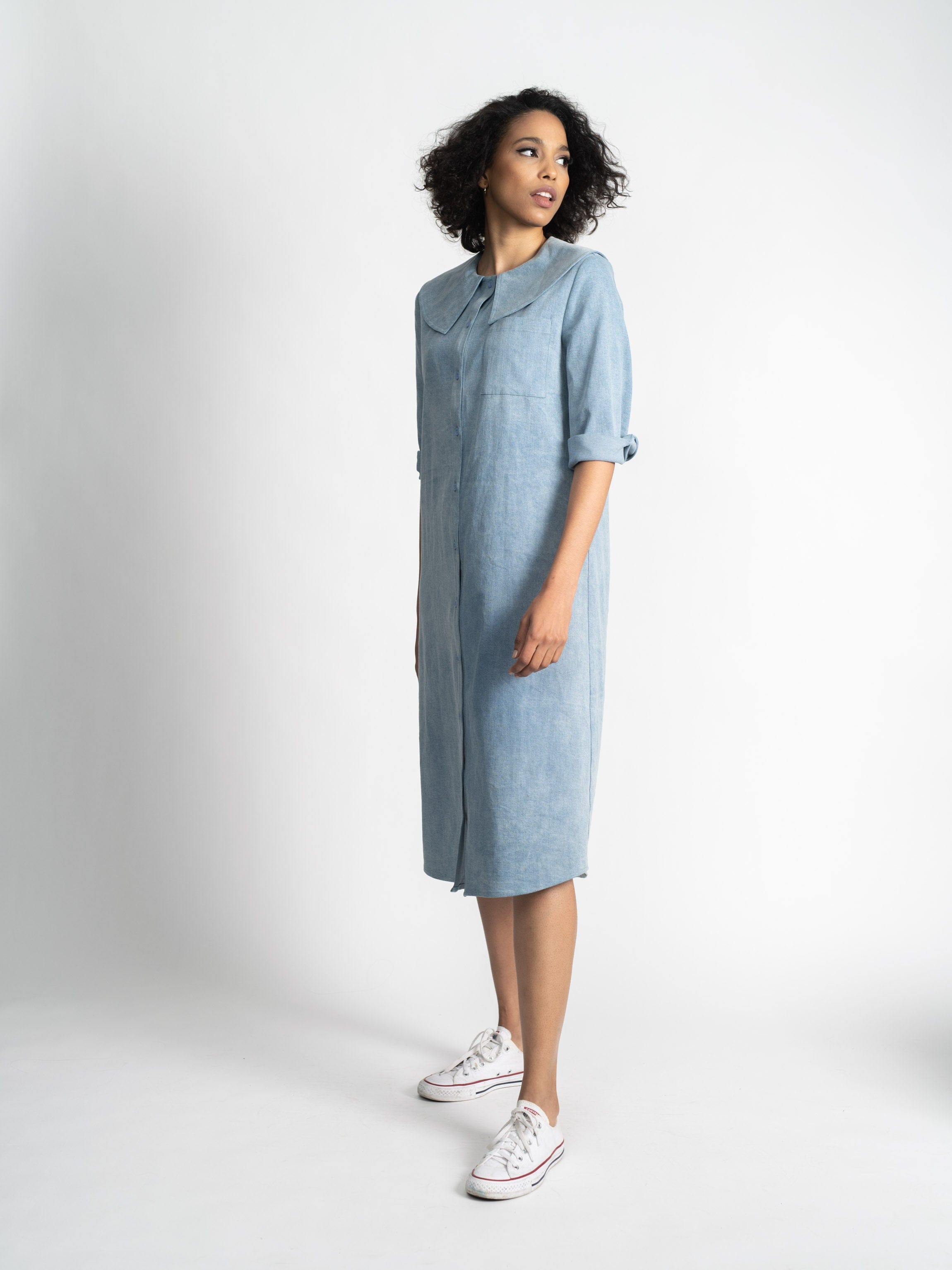 DENIM SHIFTDRESS