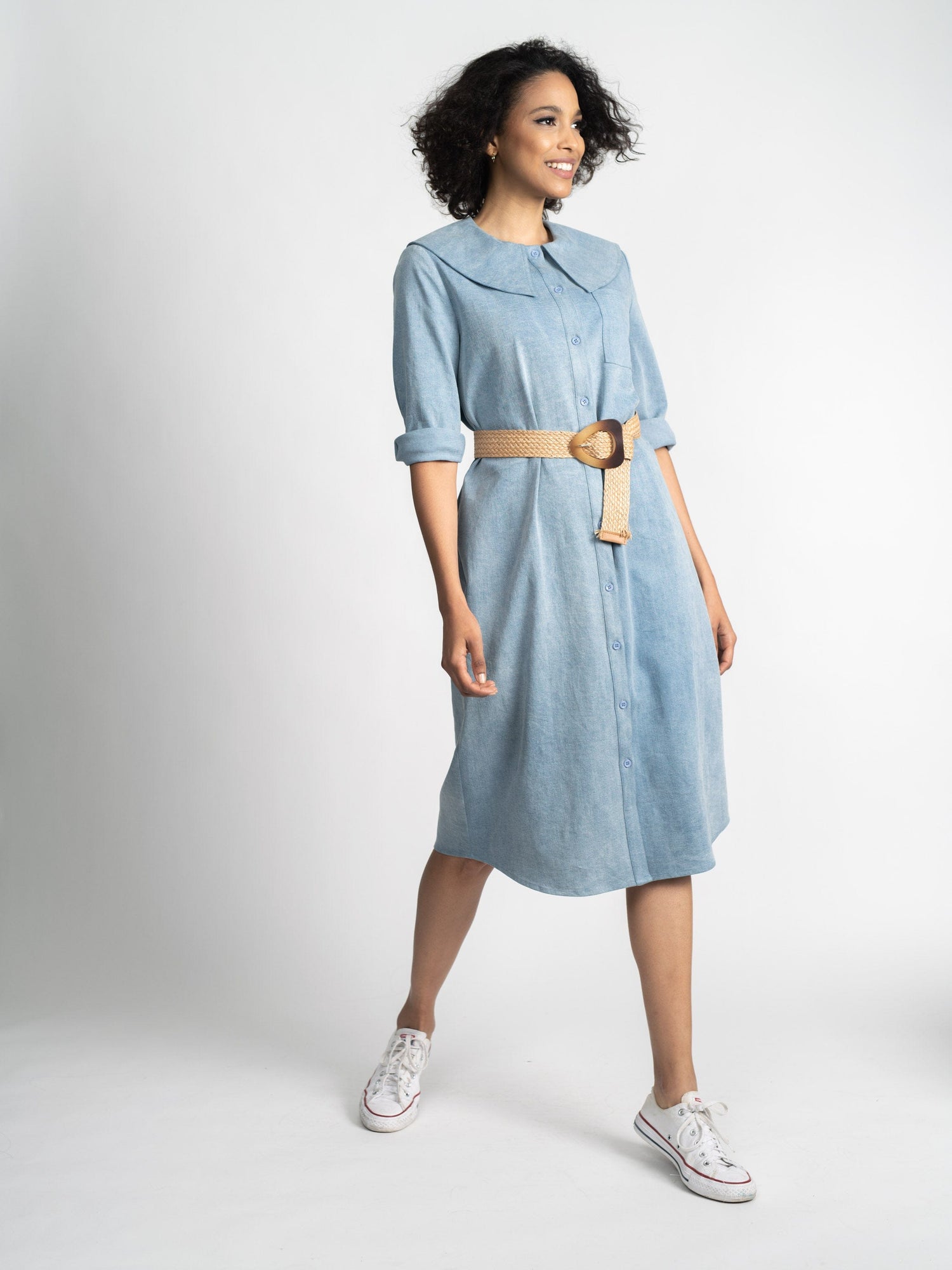 DENIM SHIFTDRESS