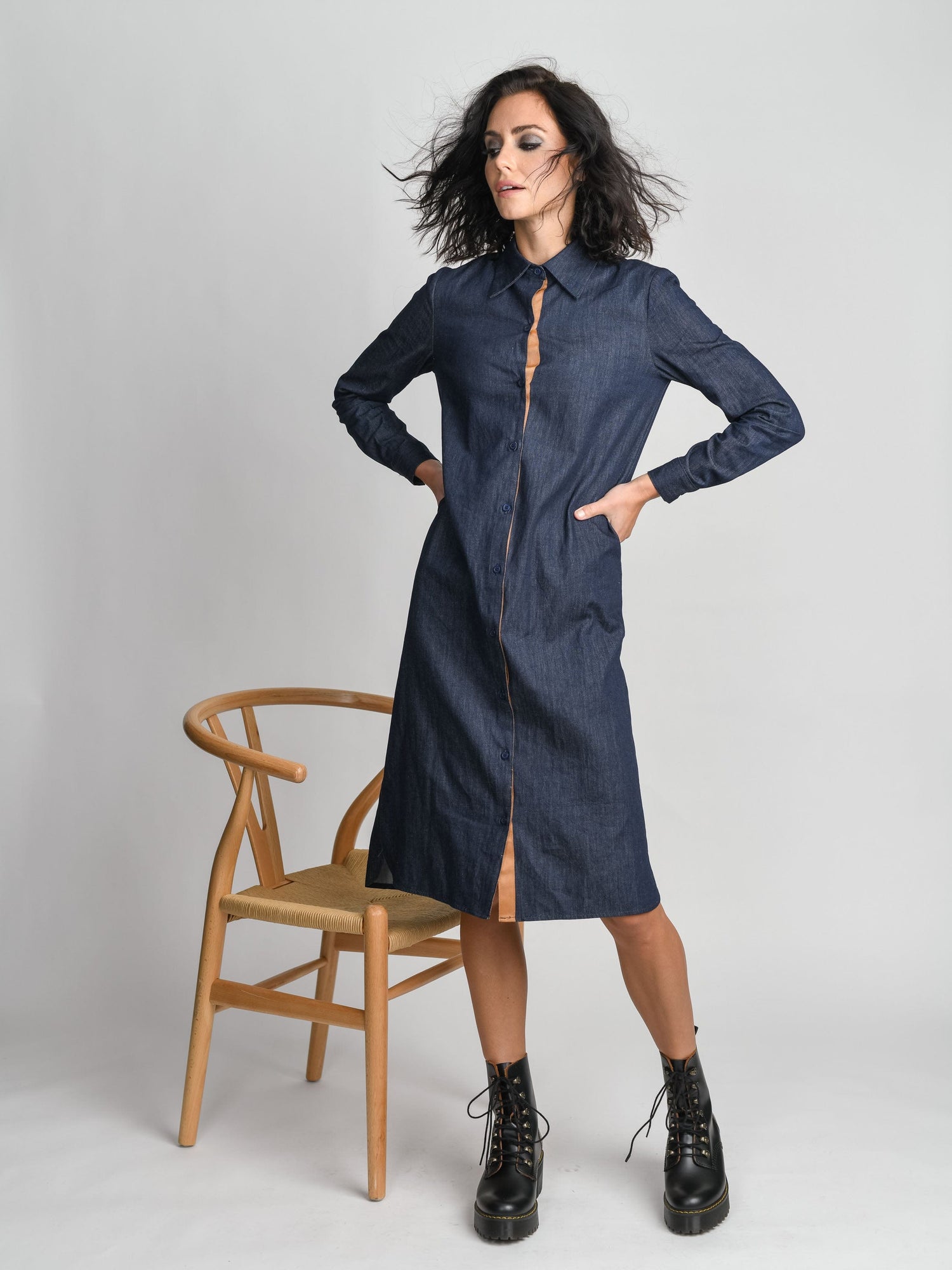 DENIM SHIRTDRESS