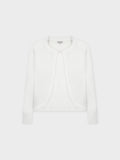 BANDED SHRUG-WHITE