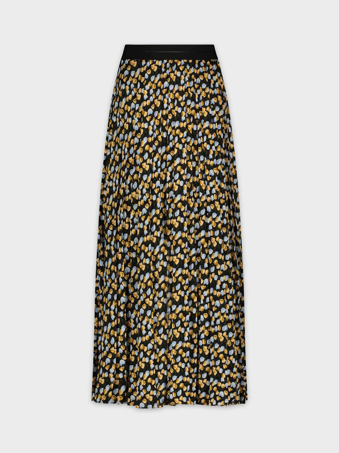 PRINTED PLEATED SKIRT 35&quot;-PEBBLES