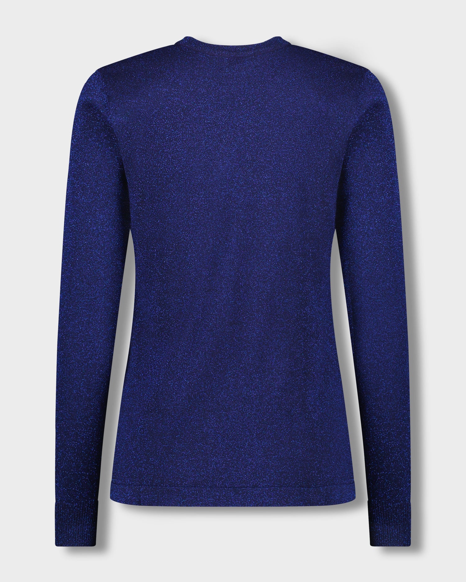 LUREX V NECK SWEATER-NAVY