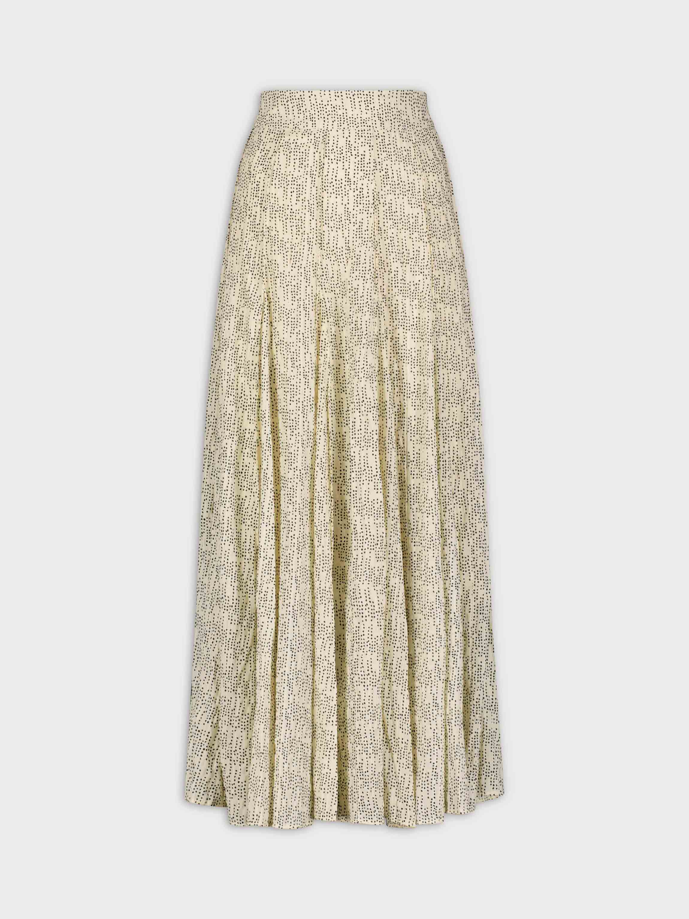 flowy pleated skirt for evening