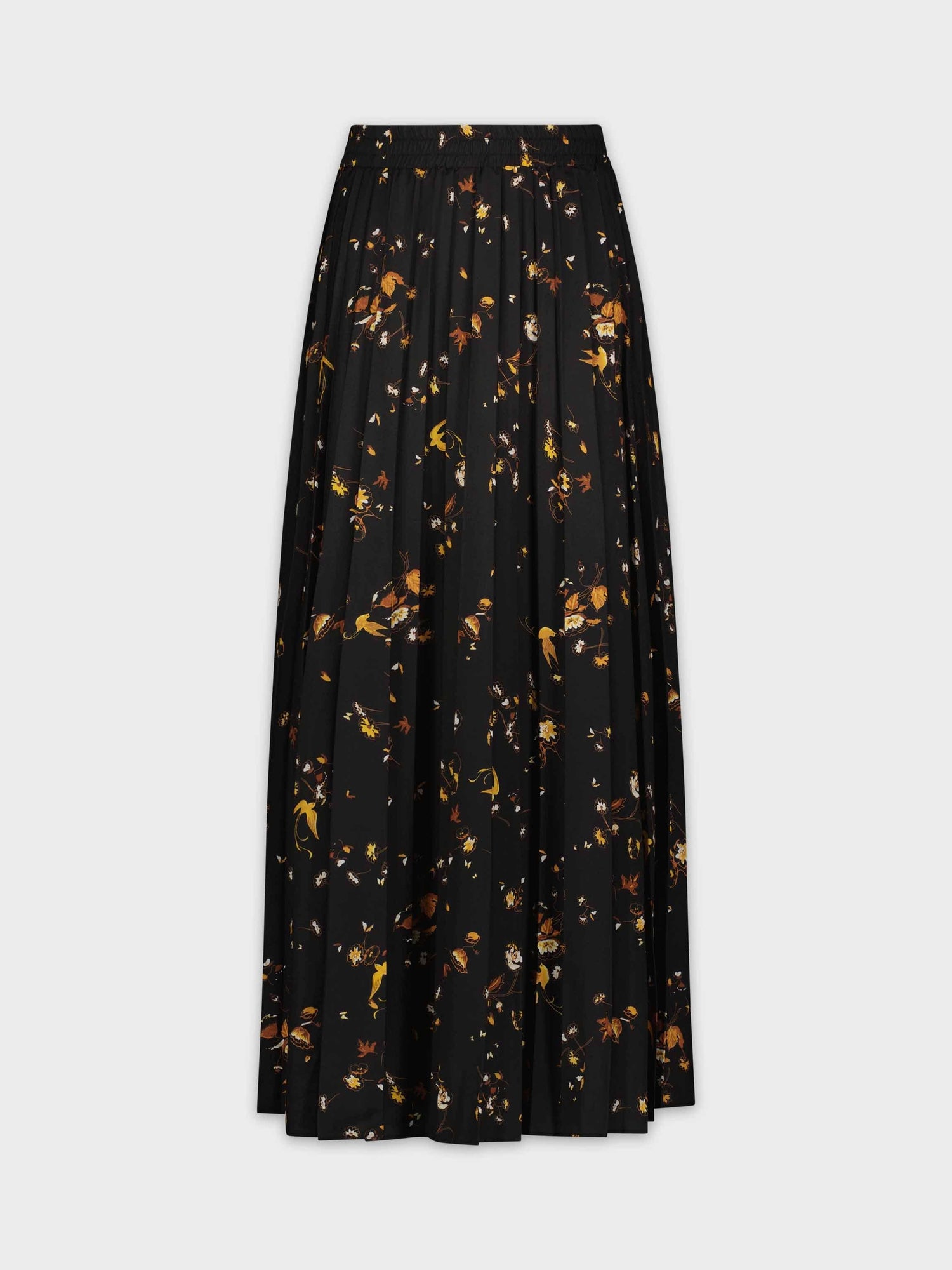 COVERED BAND PLEATED SKIRT 35&quot;-AUTUMN LEAF