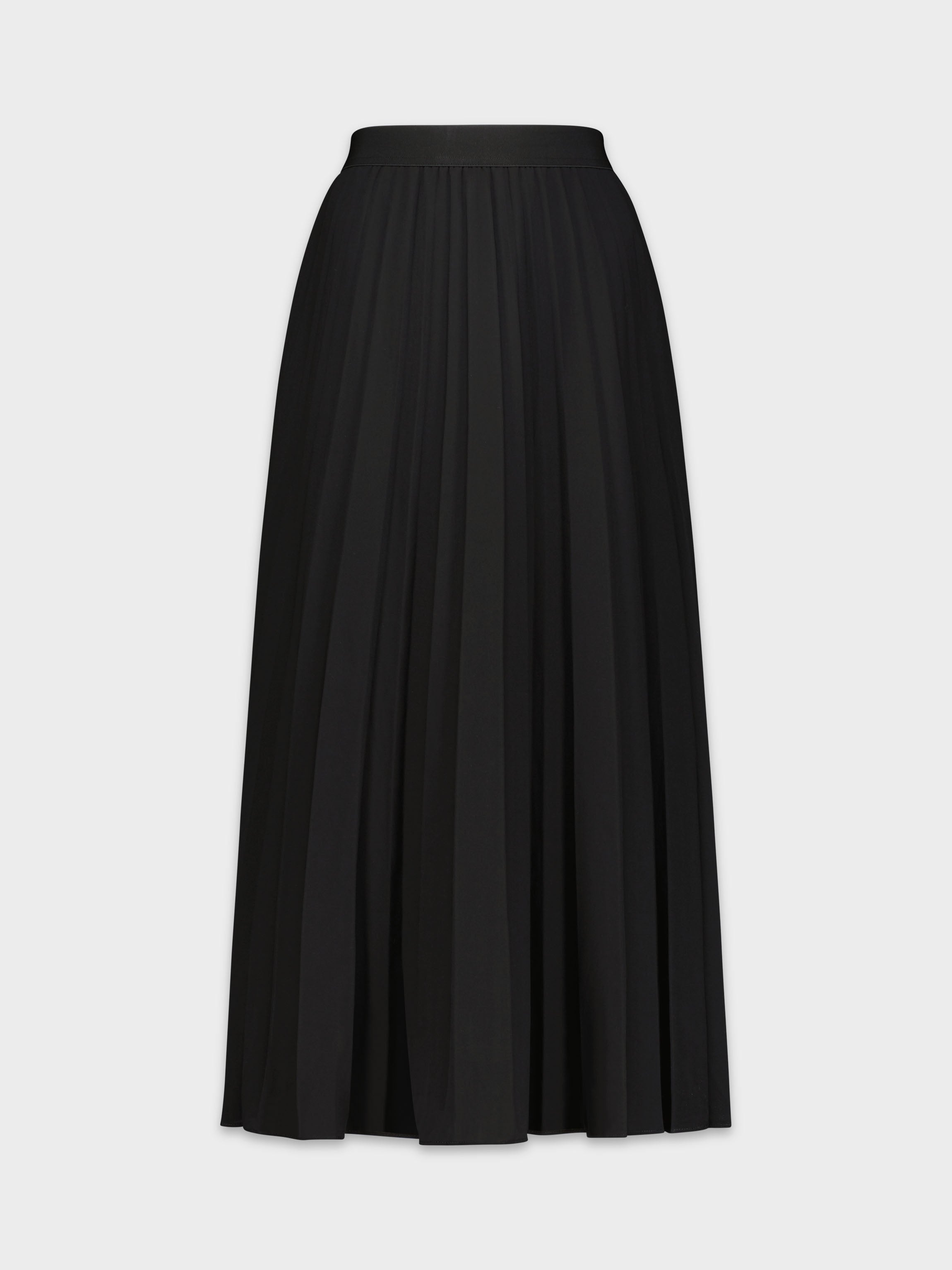 BLACK PLEATED SKIRT