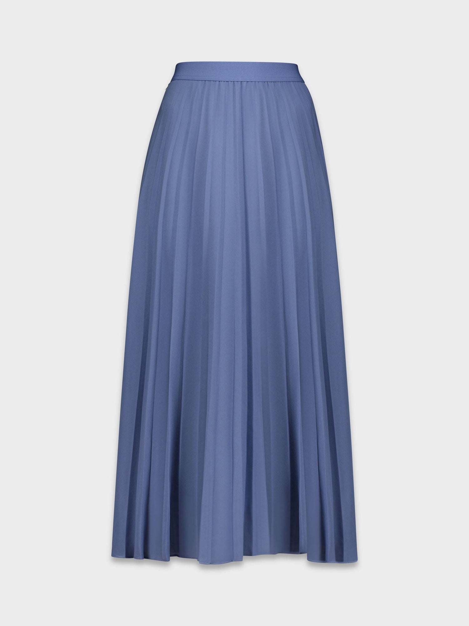 LIGHT BLUE PLEATED CHIFFON MAXI SKIRT LIGHTWEIGHT PERFECT FOR