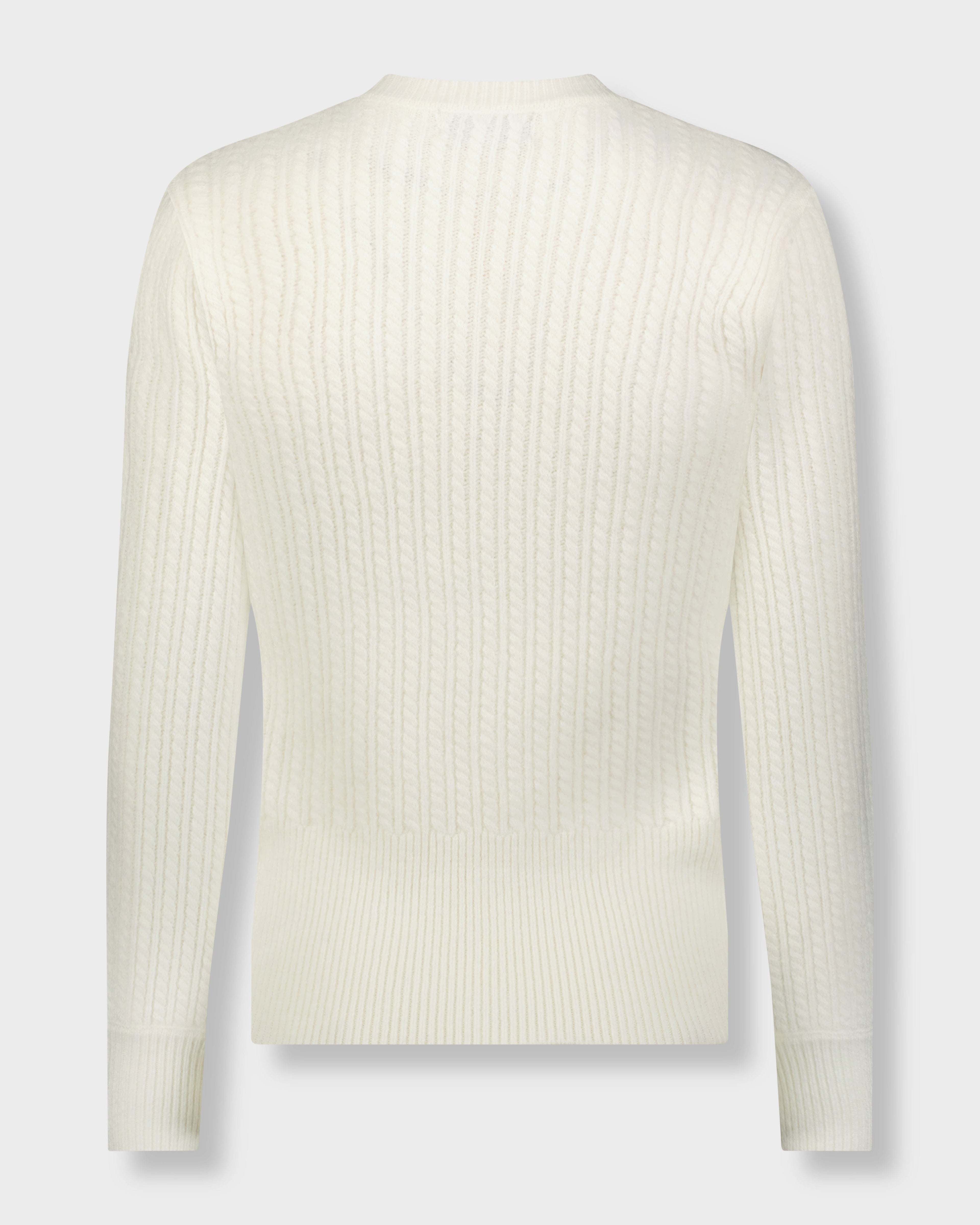 CABLE KNIT SWEATER-CREAM