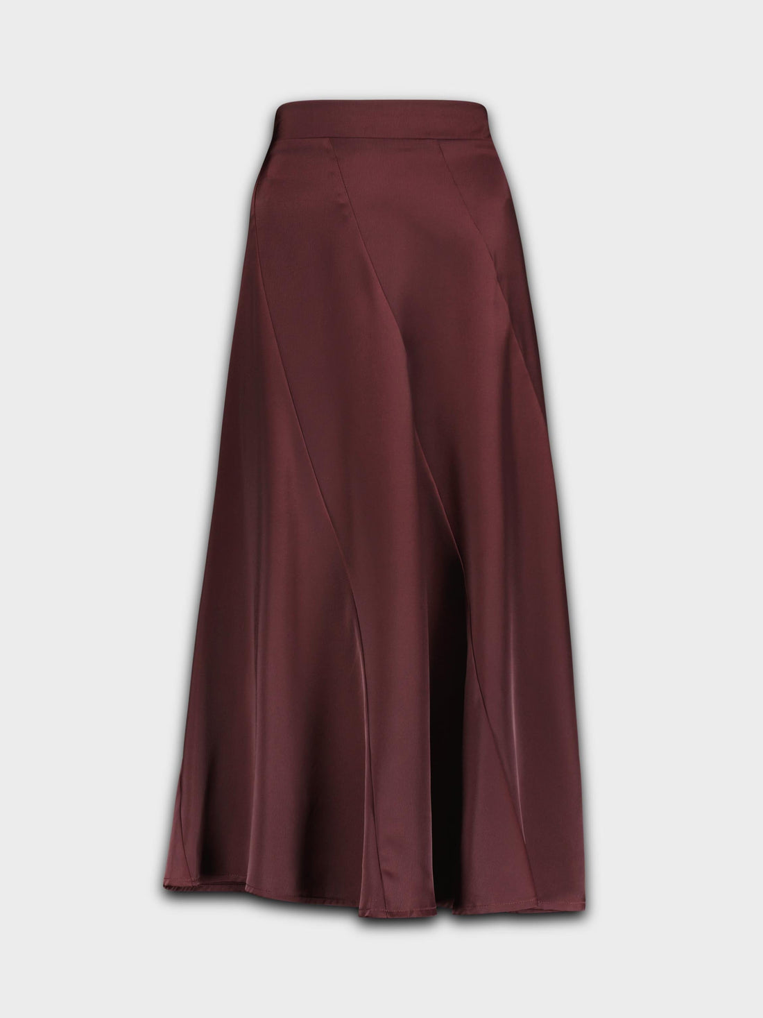 FULL SATIN SKIRT-PURPLE