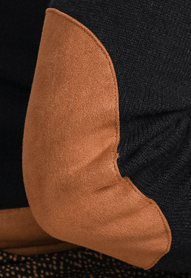 SUEDE DETAIL SWEATER