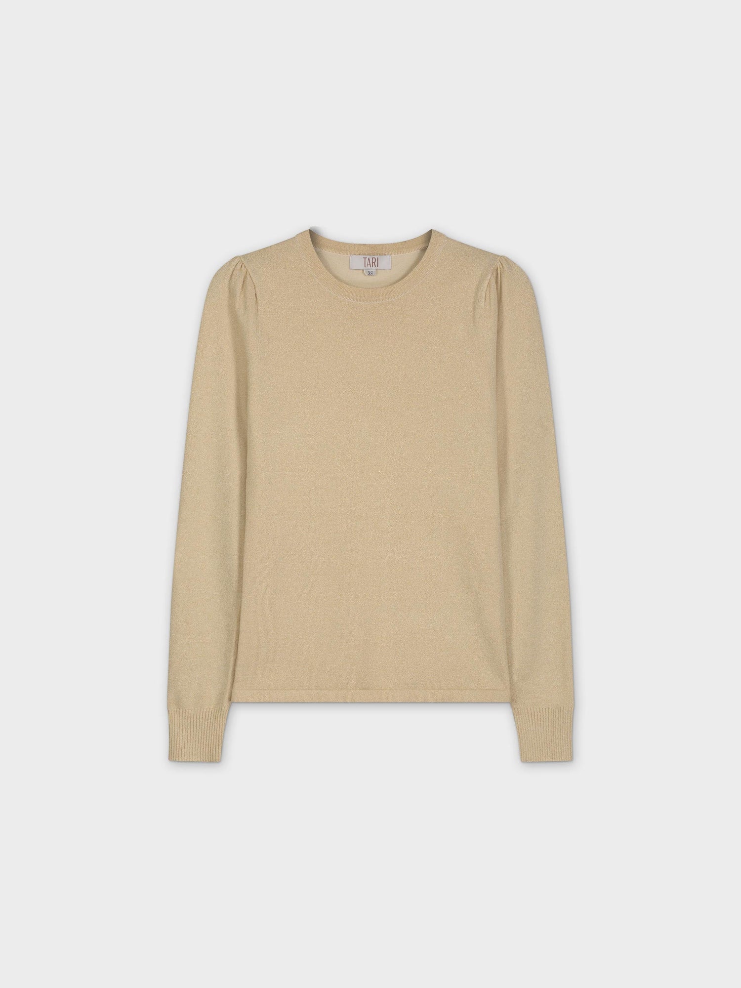 LUREX CREW SWEATER-GOLD