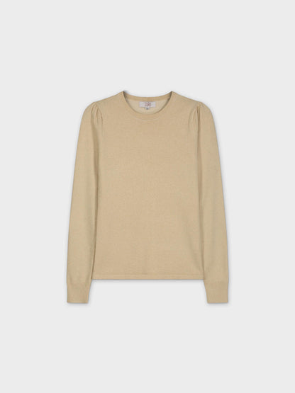 LUREX CREW SWEATER-GOLD