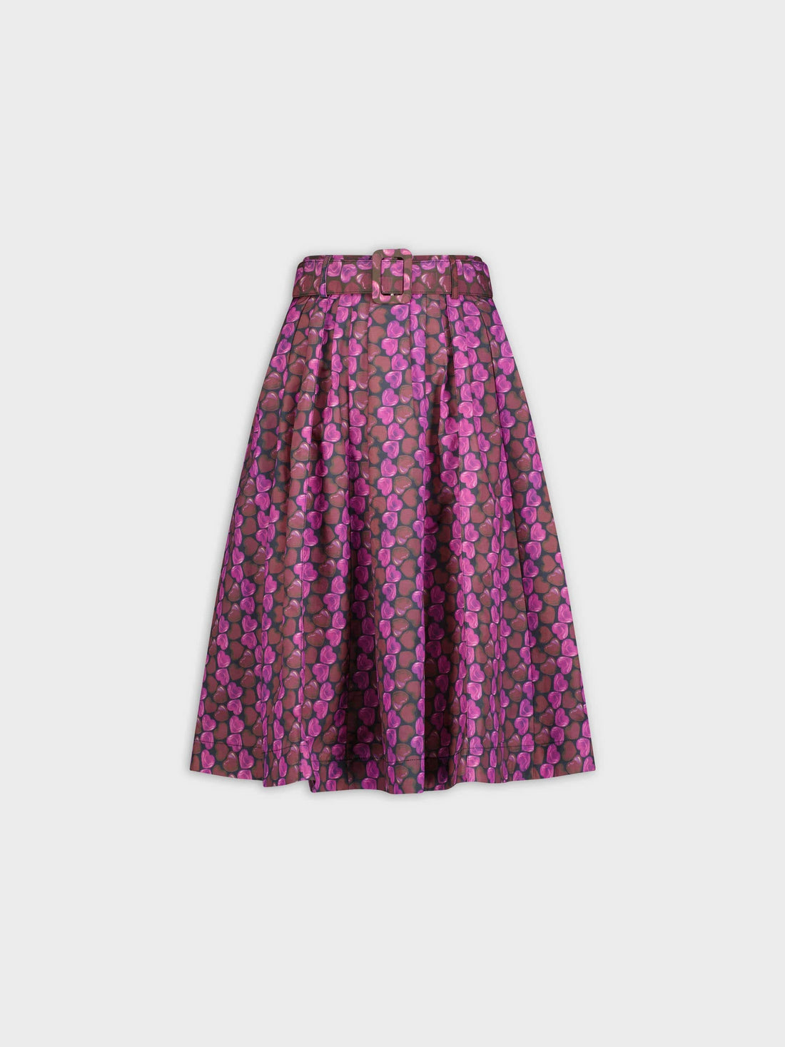 BELTED SKIRT-PINK HEART