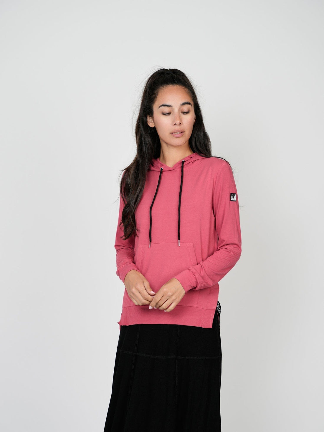 HOODIE T-SHIRT-RASPBERRY