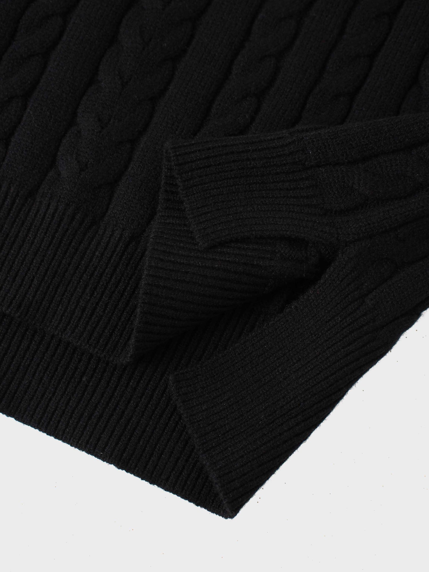 Cable Striped Sweater-Colored Stripe