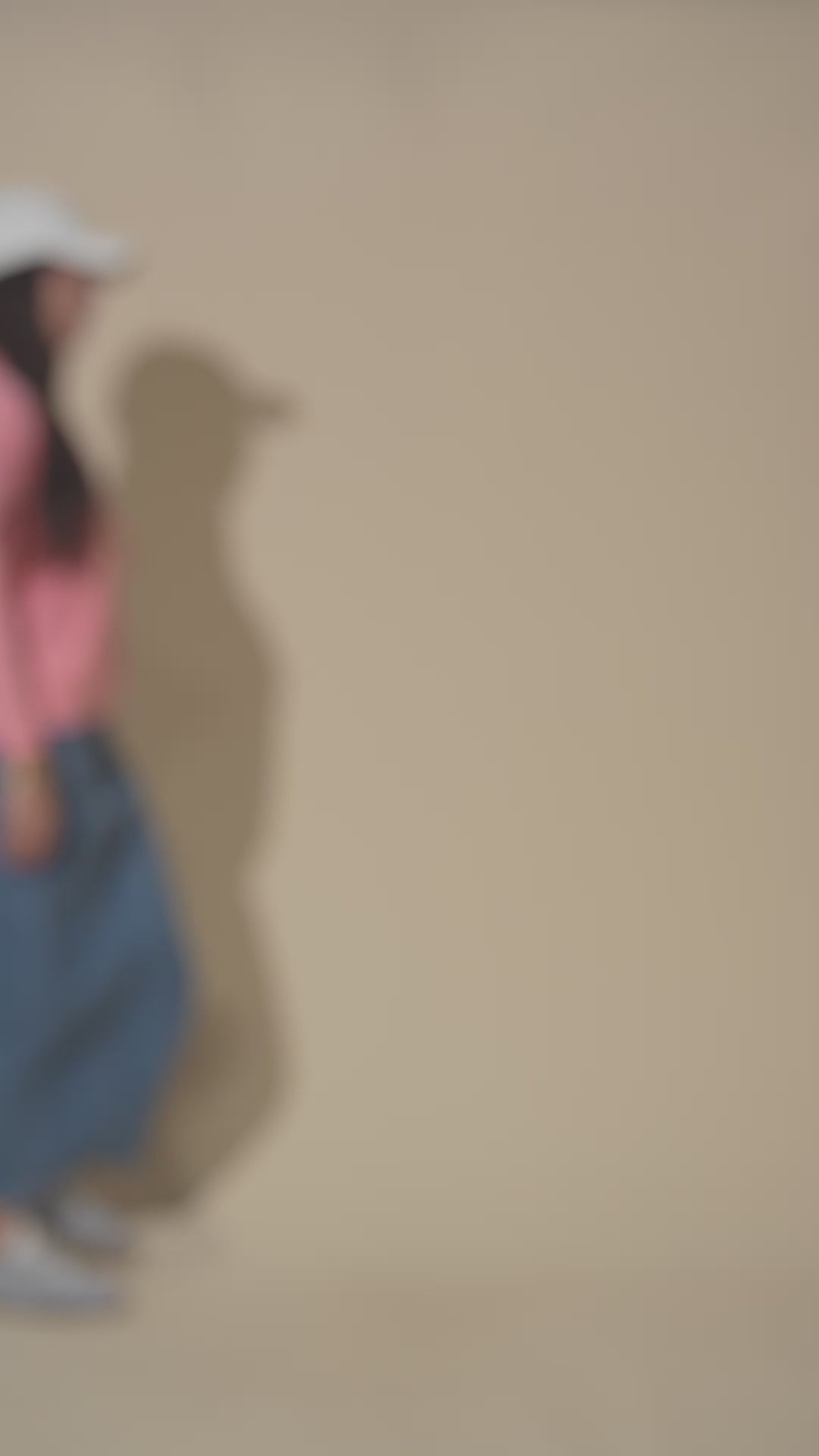 Ribbed Half Zip Hoodie Tee-Coral Pink